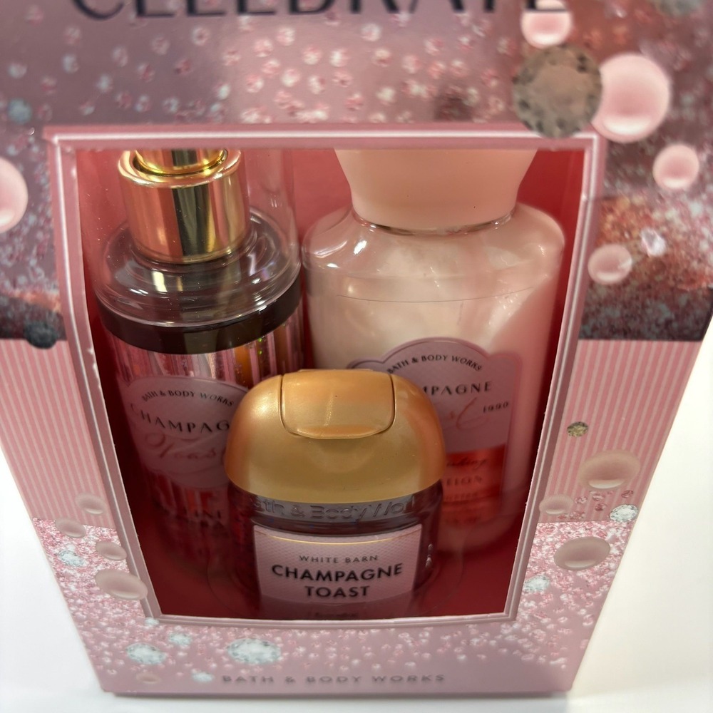 Bath & Body Works ~ Champagne Toast ~ 3pc Travel Size Gift Set - Picture 4 of 6